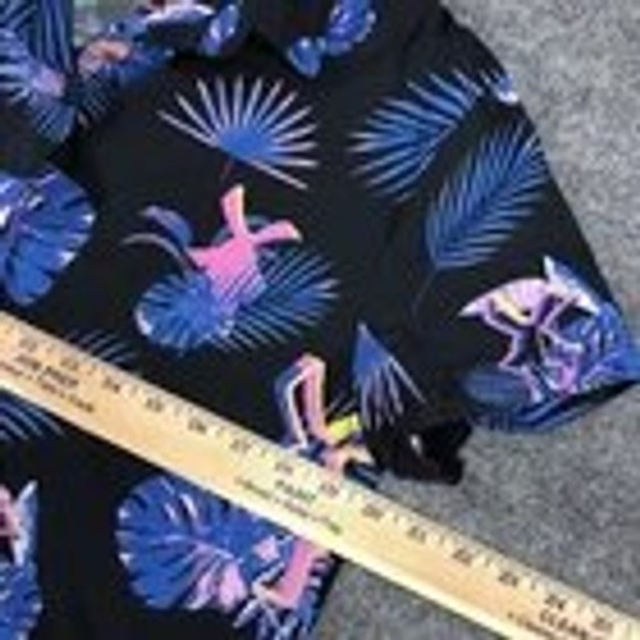 Tropical Floral Camp Shirt for Men's ,Sz M‎ Short Sleeve Button Down Hawaiian - Picture 5 of 7